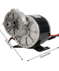Gear Reduction Electric Motor For E Bikes And Scooters 12V 250W Brushed DC Motor With 8.9 To 1 Reduction and aluminum housing