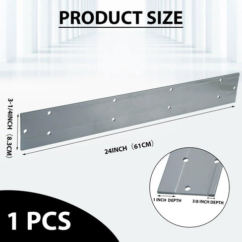 24 Inch Folding Steel Sheet Metal Bender For HVAC Ductwork, heavy duty tool, 3 eighths and 1 fold depths, front view