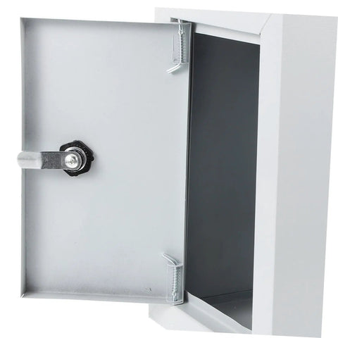 Heavy Duty Weatherproof Wall Mount Electrical Distribution Box For Industrial Use Durable Steel Enclosure open view