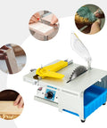 5 In 1 Mini Lapidary Saw And Polishing Kit With 750W Gem Jewelry Grinder, featuring components for cutting and polishing.