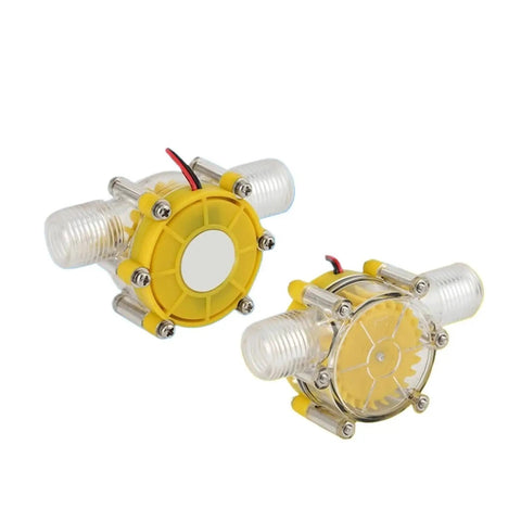 Go To Micro Hydroelectric Power Generator For Off Grid Projects Portable Water Flow Device 0-80V Output, yellow casing