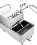 Heavy Duty 55 Gallon Mobile Fryer Oil Filter Machine With 550W Power And Built In Screen, stainless steel filter system.