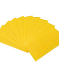 Yellow Beeswax Coated Beehive Foundation Sheet for deep beehive frames, waxed honeycomb foundations in a stacked arrangement.