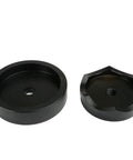 Four Inch Conduit Punch And Die For Hydraulic Knockout Driver With Three Quarter Inch To Sixteen Thread shown in black oxide finish