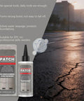 Heavy Duty Crack Fill Patch For Concrete Asphalt And Masonry Driveways in a bottle, ideal for easy DIY hairline crack repairs.