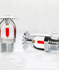 Heavy Duty Brass Pendent Fire Sprinkler Delivering Badass Protection For Your Tight Jobs With One Half Inch Dn15 Bronze Frame with red glass bulb.