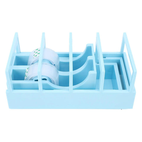 On The Go Foldable Tape Dispenser Set Includes 2 Plastic Portable Tape Holders For Office Home Box Sealing Packaging And Shipping Supplies
