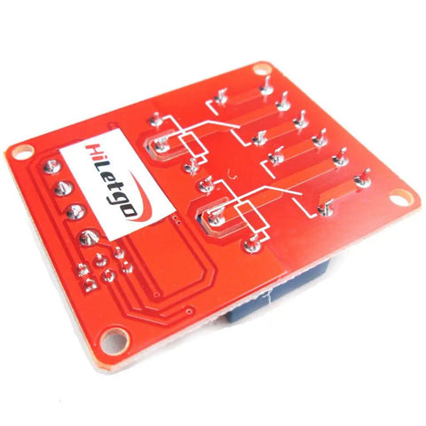 Two Channel 24V Relay Module With Isolated Optocouplers For High And Low Level Trigger Plug And Play DIY Automation Board 2 Pack Durable Relay Card For Arduino Raspberry Pi And Home Wiring, red PCB