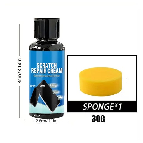 Phone Screen Scratch Remover Kit With Gentle Polishing Cream For Glasses Windshields And Camera Displays Quick Fix Scratch Repair Solution 30 And 100 Gram Tubes Restores Clarity And Protective Coating