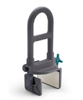 Deluxe Tub Grab Bar With Microban Protection 250 Lb Capacity Tool Free Installation Non Slip Rubber Pads Enamel Coated Steel