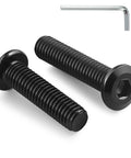 Tough As Nails M6 1.0 x 30mm Flat Head Hex Socket Cap Screws Bolts Set Of 10 304 Stainless Steel Black Zinc Plated with Hex Spanner