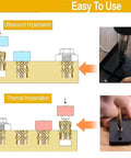 Diagram showing ultrasound and thermal implantation of Two Sets Insert For 3D Printing Tip Tool Brass Threaded Knurled Nuts Assortment Kit M3 150 Pieces Great For DIY 3D Printer Projects With Grippy Non Slip Fit And Fast Solid Holding Power