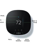 3 Lite Wi Fi Thermostat With Alexa Voice Control For Hands Free Comfort, showing digital display and adjustment features