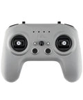 Front view of T8L ELRS 2.4GHz Radio Transmitter with Hall Effect Gimbals in gray, screenless design for FPV drones.
