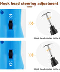 Electric Rebar Tying Machine Mini Rebar Tier Gun With 2600 mAh Battery showing adjustable steering hook direction