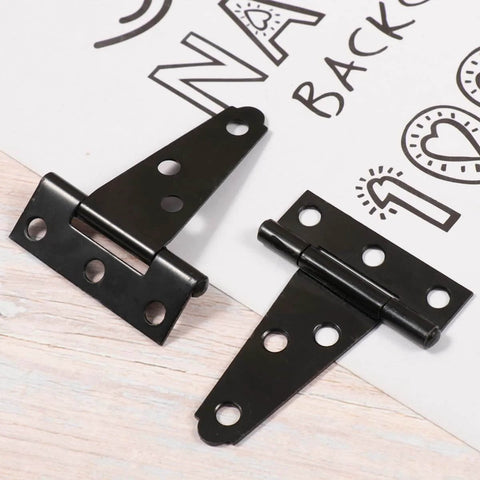 2 Pcs Galvanized T Shaped Gate Hinges, Rust Resistant, 2 Inch Heavy Duty T Strap Hinges for Wooden Fence and Barn