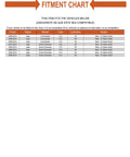 Fitment chart for Heavy Duty Replacement Rear Wheel Bearing And Hub Assembly Featuring 27 Spline Shaft for compatible Jeep models.
