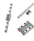 9mm Wide Linear Rail Block And Sliding Carriage For Precise Smooth Motion Durable Metal Guide With Integrated Body And Ready Mounting Holes For Easy Positioning Heavy Duty Repetitive Industrial Machinery And Tools, metal rail block