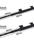 Heavy Duty Rock Solid Metal Drawer Slides 2 Pack Black Steel Runners Ball Bearings For Smooth Full Extension Telescopic Guides Rust Resistant Cold Rolled Steel Build Upgrades Cabinets With Sick Smooth Gliding Action Locks Tight For Tough Home Or Shop 10in 240mm