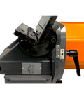 Portable Electric Chamfering Machine For Precision Straight Edge Milling Featuring Tough Tungsten Cutters And Hassle Free Smooth Operator Design For Heavy Duty Shop Work close-up detailing gear and adjustment lever.