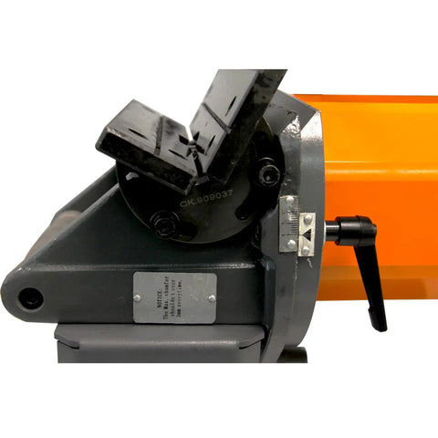 Portable Electric Chamfering Machine For Precision Straight Edge Milling Featuring Tough Tungsten Cutters And Hassle Free Smooth Operator Design For Heavy Duty Shop Work close-up detailing gear and adjustment lever.