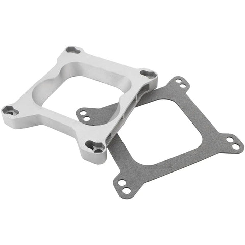 Open Center Three Quarter Inch Carburetor Gasket Adapter Kit 4Bbl To 4Bbl Aluminum Direct Bolt On Replacement For Most 4Bbl Carbs