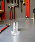 L Shaped Metal Road Case Hinges Two Pack Beefed Up Heavy Duty Corner Wrap Around L Bracket Hinge on workbench