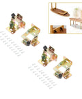Heavy Duty Metal Furniture Hinge Locking Folding Table Chair Leg Brackets Cabinet Hinges Self Lock Foldable Hinges
