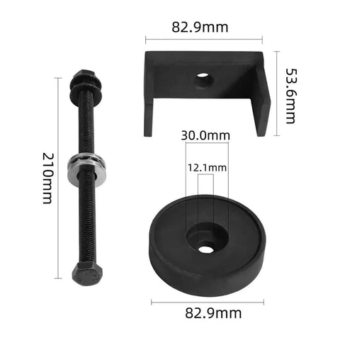 Must-Have Rear Axle Beam Iron Sleeve Removal Tool For Toyota! 210mm bolt and 82.9mm adapter shown