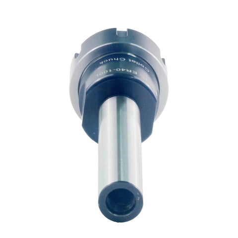 C1inch ER40 4 Inch Straight Shank Collet Chuck Holder for CNC Milling in 42CrMo Steel with ultra-tight 0.005mm TIR, front view