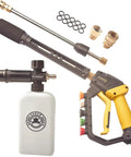 Adjustable Length High Power Washer Gun 5000 PSI With Foam Cannon And Quick-Change Nozzles All-In-One Pressure Washer Accessory Kit