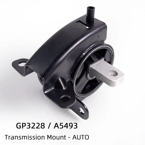 Side view of transmission mount for Four Piece Engine And Transmission Mount Kit That Fits Chrysler Town And Country Dodge Grand Caravan And Volkswagen Routan 2008 2009 2010 3.3L 3.8L 4.0L A5654 A5480 A5465 A5493.