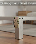 Tough as Nails Heavy Duty Bed Frame Corner Hinge Reinforcement Bracket for Solid Joints 3.0mm Cold Rolled Steel 5.3x3.2 Inch