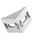 Single aluminum alloy L shape corner bracket right angle brace, part of 10 Pack Aluminum Alloy L Shape Corner Brackets Right Angle Brace Fasteners For Furniture, Heavy Duty Durable Shelf Supports For Cabinets And DIY Projects, Easy Install