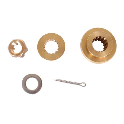 Outboard Propeller Hardware Kit For Tohatsu Nissan 40HP 50HP Boats, All In One Set With Thrust Holder, Stopper, Nut, Washer, And Fittings, Fits Part Numbers 3T5-87326-0 3T5873260 3TW873260 3KY873260 348642320 353641210 345641240 For MD40 MD50