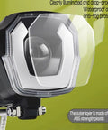 Ultra Bright Waterproof LED Headlight For Electric Bikes, 3 Pin Female Connector, 36V 48V Front Fork Mount, ABS plastic