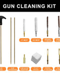 Must Have All In One Airgun Cleaning Kit for 177 and 22 Calibers Rifle and Pistol Bore Brush Set with Detachable Brass Rods