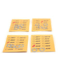 One Quarter Inch Pivot Pin And Take Down Pin Shim Kit, 14 Pack, Four Thicknesses, Heavy Duty Stainless Steel 304, Clear Packaging shown