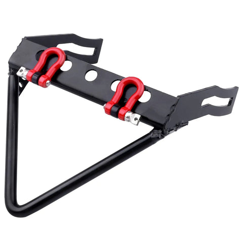 Heavy Duty Metal Front Bumper With Winch Mount Shackles And Tow Hook For Axial SCX10 SCX10 II III And Redcat Gen7 Gen 8 Upgrades Type B Black