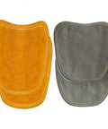 Heavy Duty Welding Shoe Covers Heat Resistant Boot Covers With Anti-Scald Toe Guards in orange and gray leather