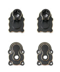 Tough As Nails Brass Front Rear Steering Cups And Knuckles With Portal Hub Carriers For Fms FCX24 1/24 Scale RC Crawlers set of four brass components