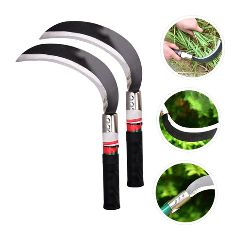 Durable Gardening Weeder Tool Set In 2 Pack with ergonomic handles and manganese steel blades for easy weeding and cultivating.