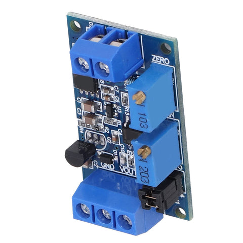 No Gimmicks Here Current To Voltage Converter Module featuring connection terminals and adjustable tuning knobs.