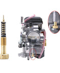 Carburetor Rebuild Kit With Brass Air Fuel Mixture Screw Set For CV40 CVK34 Easy Hand Turn No Sweat Knurled Head Screws Quick Fix