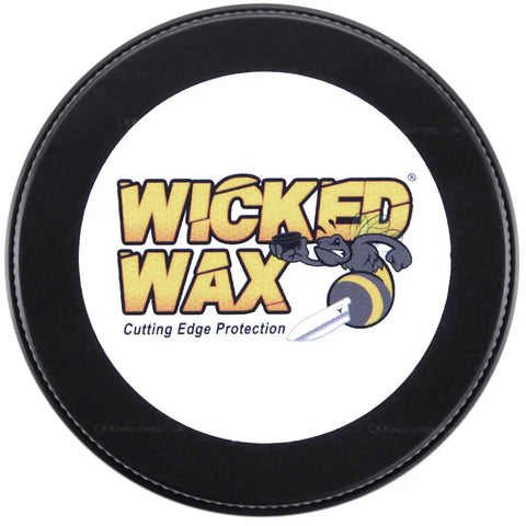 Straight Up Knife Steel Wax And Rust Preventative Coating For Stainless Carbon And Damascus Blades in a 2oz tin.