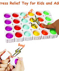 Super Soft Silicone Fidget Popper Blocks Keep Young Minds Busy Infinity DIY Shape Builder Totally Awesome For Phonics Sight Words And Relaxed Classroom Sensory Fun White - colorful sensory blocks with hands pressing and popping.