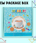 Box of Three Styles DIY Mosaic Coaster Kit No Glue Needed for Adults and Beginners with mosaic designs and logos