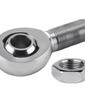 Durable 3/8-24 RH Rod End Bearing Kit Heim Joint With Chromoly C1045 Steel For Heavy Duty Linkage High Strength Fatigue Resistant Ready For Extreme Shock Load Applications, with jam nut