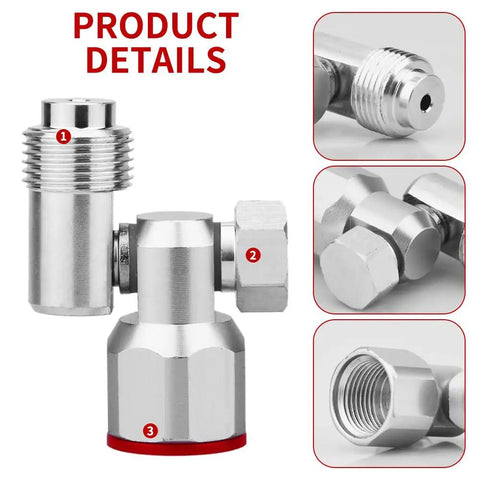 2 Pack 7/8 Inch Thread Swivel Joint For Airless Paint Sprayer Guns, 360 Degree Rotation, Stainless Steel, Beefy Build, Built Tough, 235486 Thread Compatible, Heavy Duty Spray Gun Connector close-up with threaded ends