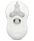Go To Universal Ceiling Fan Remote Control For Indoor Fans With Three Speed Settings Instant On And Off Quick Setup Full Range Functionality Fits Any Decor, white remote front view.